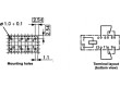 D2N12-720 Relé elektromagnetické DPDT Ucívky:12VDC 0,5A/125VAC 3A