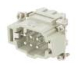 Konektor: HDC vidlice HE PIN:6 6+PE velikost 3 16A 500V