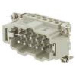 Konektor: HDC vidlice HE PIN:10 10+PE velikost 4 16A 500V