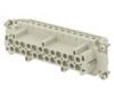 Konektor: HDC zásuvka HE PIN:24 24+PE velikost 8 16A 500V