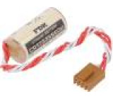 Baterie: lithiové 3V 2/3A,2/3R23,CR17335 konektory Ø17x34,5mm