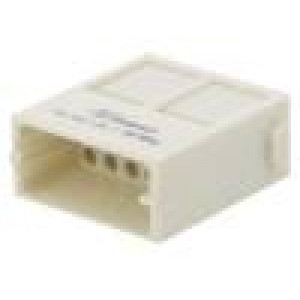 Konektor: HDC modul vidlice S-M10/17 PIN:17 bez kontaktů 10A