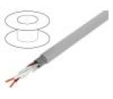 Vodič Li2YCY-TP 1x2x0,5mm2 stíněný PVC šedá 50V