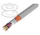 Vodič Li-2Y-CY-PIMF 8x2x0,22mm2 stíněný PVC šedá 250V