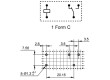 HF115F/012-1Z1A Relé elektromagnetické SPDT Ucívky:12VDC 12A/250VAC 12A