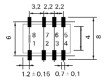 IM06GR Relé elektromagnetické DPDT Ucívky:12VDC 0,5A/125VAC 2A 1ms