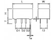 IM07NS Relé elektromagnetické DPDT Ucívky:24VDC 0,5A/125VAC 2A 1ms
