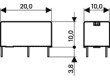 PE014012 Relé elektromagnetické SPDT Ucívky:12VDC 5A/250VAC 5A/30VDC