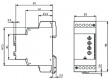 Modul: proudové hlídací relé proud AC, proud DC 24÷240VAC DIN