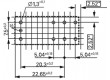 RT424A12 Relé elektromagnetické DPDT Ucívky:12VDC 8A/250VAC 8A/30VDC