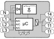 Modul: napěťové hlídací relé DIN SPDT VY1:250VAC/16A IP20