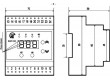 Modul: napěťové hlídací relé DIN SPDT VY1:250VAC/8A 0,5÷600s