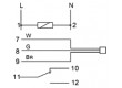 Modul: regulátor teplota SPDT, relé DIN 16A 0÷60°C 230VAC