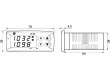 Modul: regulátor teplota SPDT SPDT na panel 250VAC/8A 71x29mm