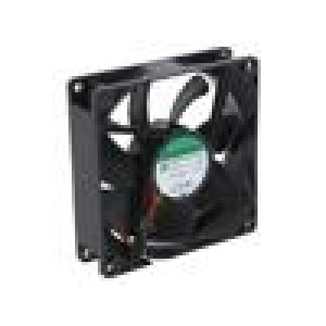 Ventilátor: DC axiální 24VDC 92x92x25mm 87,5m3/h 34dBA kluzné