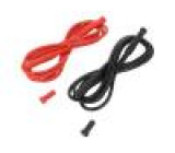 CA-P01295288Z Měřicí šňůra PVC 1,5m 15A černá a červená