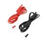 CA-P01295290Z Měřicí šňůra PVC 2m 15A černá a červená