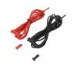 CA-P01295456Z Měřicí šňůra PVC 1,5m 15A černá a červená
