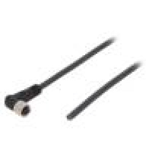 Kabel: pro snímače/automatizaci M8 PIN: 4 úhlový 5m zástrčka