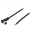 Kabel: pro snímače/automatizaci M8 PIN: 4 úhlový 10m zástrčka