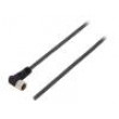 Kabel: pro snímače/automatizaci M8 PIN: 3 úhlový 3m zástrčka