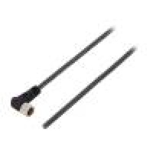 Kabel: pro snímače/automatizaci M8 PIN: 3 úhlový 3m zástrčka
