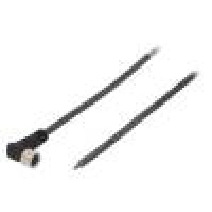 Kabel: pro snímače/automatizaci M8 PIN: 3 úhlový 5m zástrčka