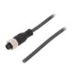 Kabel: pro snímače/automatizaci M12 PIN: 4 přímý 3m zástrčka