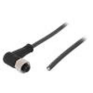 Kabel: pro snímače/automatizaci M12 PIN: 4 úhlový 3m zástrčka