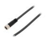 Kabel: pro snímače/automatizaci M8 PIN: 4 přímý 3m zástrčka