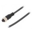 Připojovací kabel M12 PIN: 5 přímý 3m zástrčka 125VAC 4A