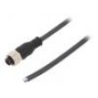 Kabel: pro snímače/automatizaci M12 PIN: 5 přímý 3m zástrčka