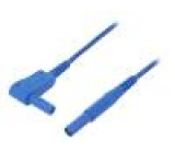MSWFKA3411100-BL Měřicí šňůra PVC 1m modrá 16A Průř.vod:1mm2 Povrch: niklovaný