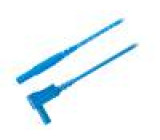 MSWFKA341150-BL Měřicí šňůra PVC 0,5m modrá 16A Průř.vod:1mm2