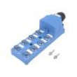 Rozbočovač M12 PIN: 5 zásuvka 7A PT -25÷75°C IP52 24VDC IN: 8