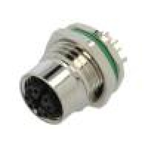 Zásuvka M12 PIN:8 zásuvka kód X-ProfiNET THT IP67 48V 0,5A