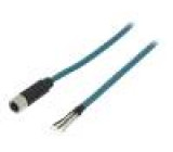 Zástrčka M12 PIN:8 zásuvka kód X-ProfiNET přímý vodiče 48V