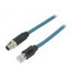 Kabel: pro snímače/automatizaci PIN: 8 1m 500mA IP67 zásuvka
