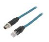 Kabel: pro snímače/automatizaci PIN: 8 1m 500mA IP67 zásuvka