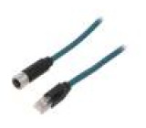 Kabel: pro snímače/automatizaci PIN: 8 5m 500mA IP67 zásuvka
