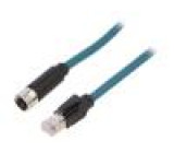 Kabel: pro snímače/automatizaci PIN: 8 10m 500mA IP67 zásuvka