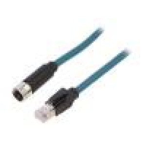 Kabel: pro snímače/automatizaci PIN: 8 10m 500mA IP67 zásuvka