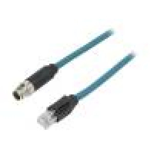 Kabel: pro snímače/automatizaci PIN: 8 1m 500mA IP67 vidlice
