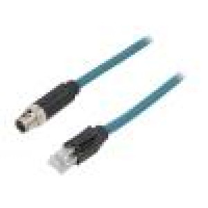 Kabel: pro snímače/automatizaci PIN: 8 2m 500mA IP67 vidlice