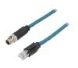 Kabel: pro snímače/automatizaci PIN: 8 3m 500mA IP67 vidlice