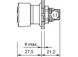 Přepínač: nouzové zastavení 2 polohy NC + NO 2A/250VAC 16mm