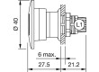 Přepínač: nouzové zastavení 2 polohy NC x2 2A/250VAC 16mm