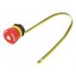 Přepínač: nouzové zastavení 2 polohy NC + NO 5A/250VAC 22mm