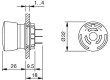 Přepínač: nouzové zastavení 2 polohy NC + NO 5A/250VAC 22mm