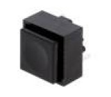 KS12R22CQD Přepínač: tlačítkový Polohy:2 SPDT 0,025A/50VDC černá 0,9mm